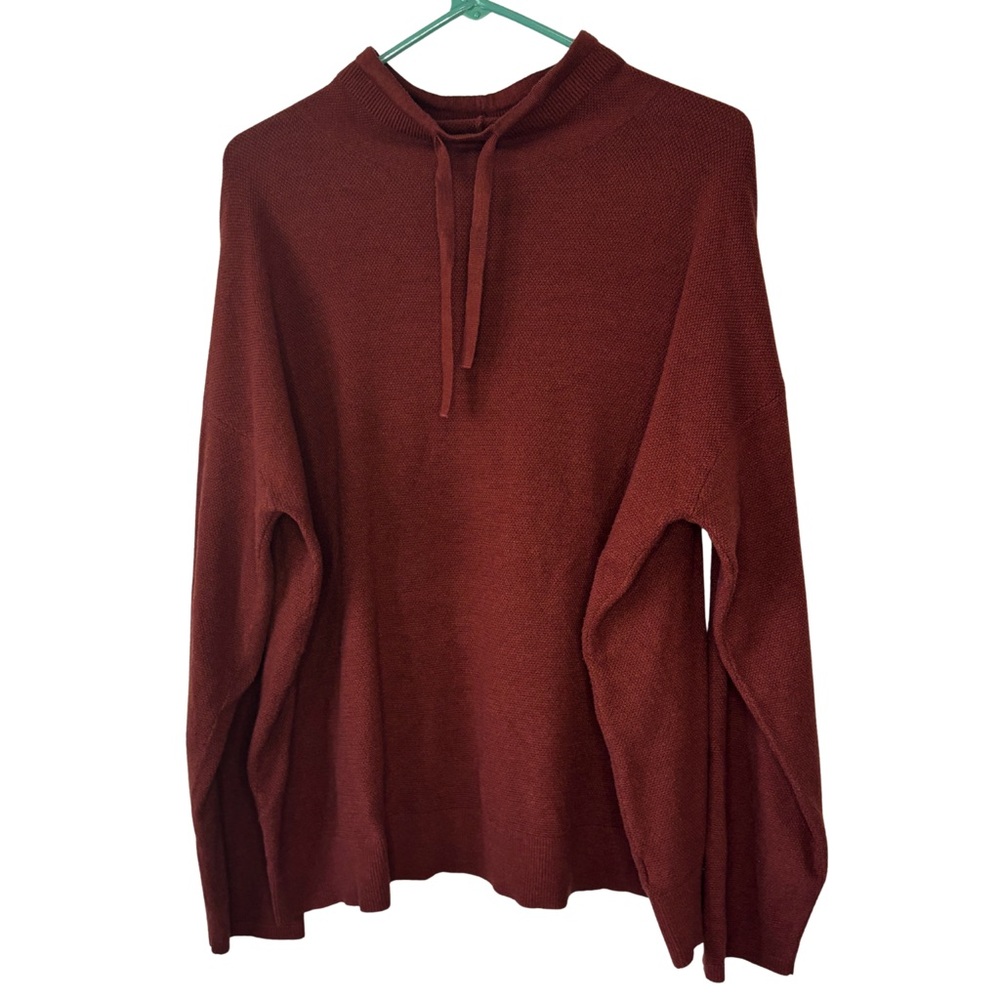 3/$20 Ava & Viv Women's Rust Long Sleeve Lightweight Sweater